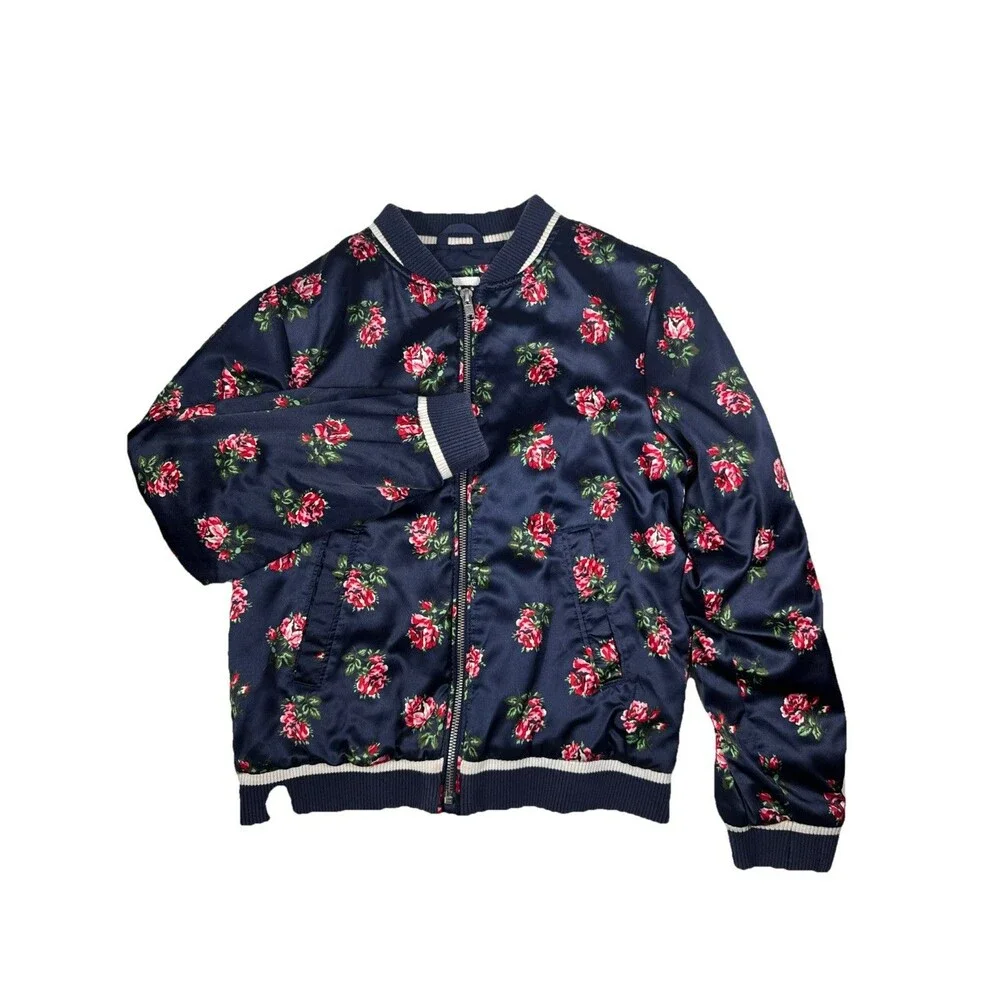 GAP GIRL'S FLORAL ROSE BOMBER JACKET ORG.‎ $58.00 SIZE XL